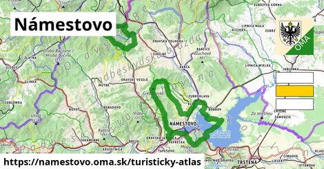 ikona Námestovo: 32 km trás turisticky-atlas v namestovo