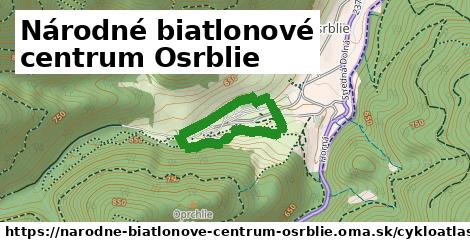 ikona Cyklo cykloatlas v narodne-biatlonove-centrum-osrblie