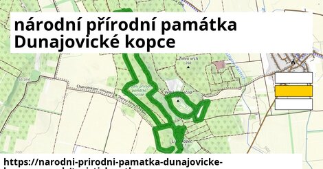 národní přírodní památka Dunajovické kopce