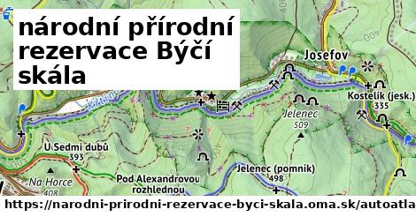 ikona Mapa autoatlas v narodni-prirodni-rezervace-byci-skala