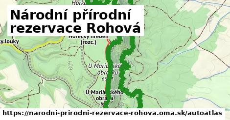 ikona Mapa autoatlas v narodni-prirodni-rezervace-rohova