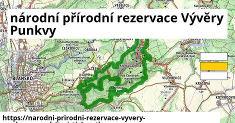 ikona Turistická mapa turisticky-atlas v narodni-prirodni-rezervace-vyvery-punkvy