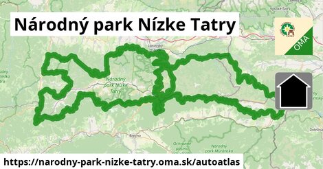 ikona Mapa autoatlas v narodny-park-nizke-tatry