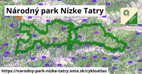 ikona Cyklo cykloatlas v narodny-park-nizke-tatry