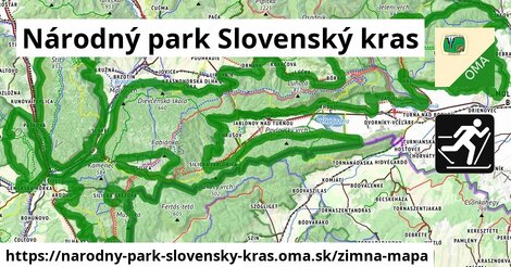 ikona Zimná mapa zimna-mapa v narodny-park-slovensky-kras
