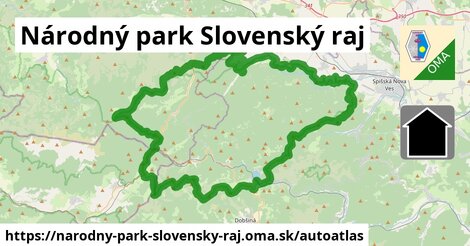 ikona Mapa autoatlas v narodny-park-slovensky-raj