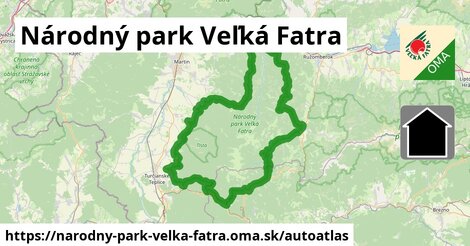 ikona Mapa autoatlas v narodny-park-velka-fatra