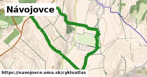 ikona Návojovce: 387 m trás cykloatlas v navojovce