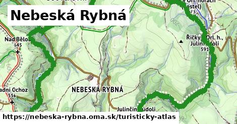 ikona Turistická mapa turisticky-atlas v nebeska-rybna