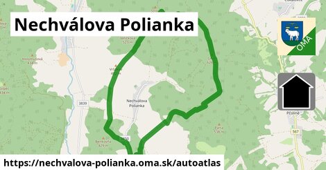 ulice v Nechválova Polianka