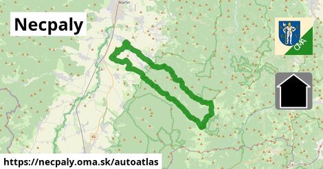 ikona Mapa autoatlas v necpaly