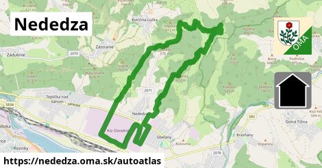 ikona Mapa autoatlas v nededza