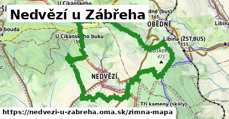 ikona Nedvězí u Zábřeha: 0 m trás zimna-mapa v nedvezi-u-zabreha