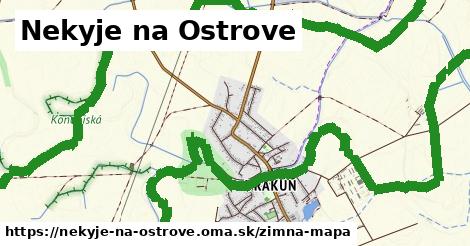 ikona Nekyje na Ostrove: 0 m trás zimna-mapa v nekyje-na-ostrove