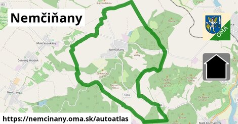 ikona Mapa autoatlas v nemcinany