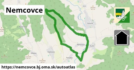 ikona Mapa autoatlas v nemcovce.bj