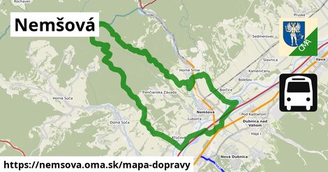 ikona Mapa dopravy mapa-dopravy v nemsova