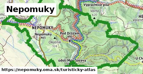 ikona Turistická mapa turisticky-atlas v nepomuky