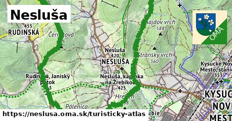 ikona Nesluša: 23 km trás turisticky-atlas v neslusa