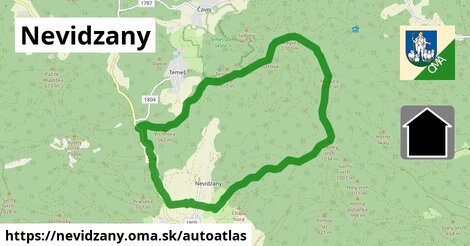 ikona Mapa autoatlas v nevidzany