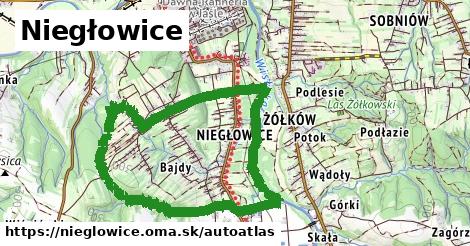 ikona Mapa autoatlas v nieglowice