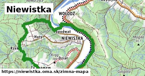 ikona Niewistka: 0 m trás zimna-mapa v niewistka