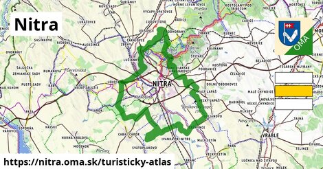ikona Nitra: 50 km trás turisticky-atlas v nitra
