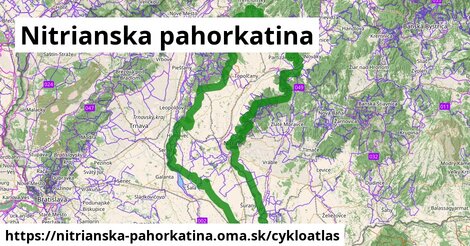 ikona Cyklo cykloatlas v nitrianska-pahorkatina