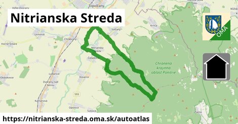 ikona Mapa autoatlas v nitrianska-streda