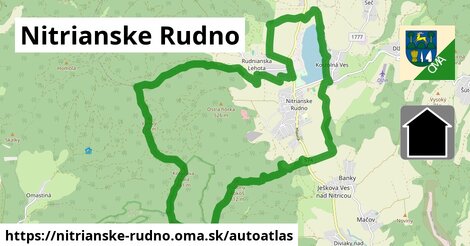 ikona Mapa autoatlas v nitrianske-rudno