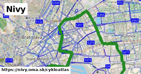 ikona Nivy: 35 km trás cykloatlas v nivy