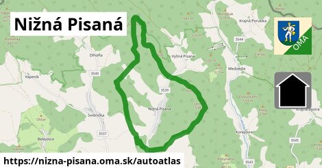 ikona Mapa autoatlas v nizna-pisana