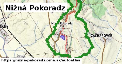 ikona Mapa autoatlas v nizna-pokoradz