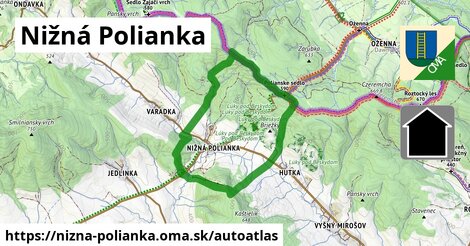 ikona Mapa autoatlas v nizna-polianka