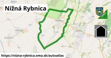 ikona Mapa autoatlas v nizna-rybnica