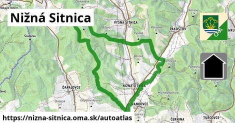 ikona Mapa autoatlas v nizna-sitnica