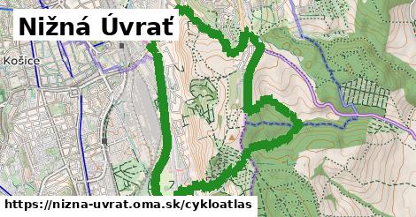 ikona Nižná Úvrať: 5,9 km trás cykloatlas v nizna-uvrat