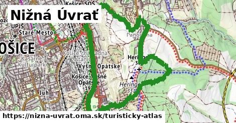 ikona Nižná Úvrať: 1,04 km trás turisticky-atlas v nizna-uvrat