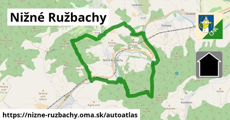 ulice v Nižné Ružbachy