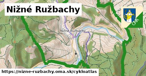 ikona Nižné Ružbachy: 4,4 km trás cykloatlas v nizne-ruzbachy