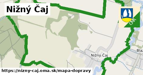 ikona Nižný Čaj: 0 m trás mapa-dopravy v nizny-caj