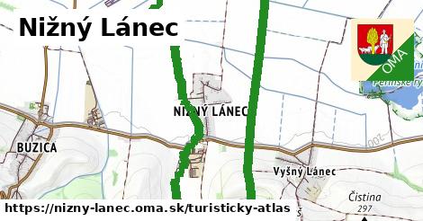 ikona Nižný Lánec: 0,85 km trás turisticky-atlas v nizny-lanec