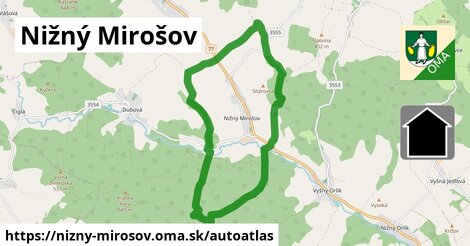 ulice v Nižný Mirošov