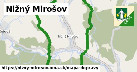 ikona Nižný Mirošov: 0 m trás mapa-dopravy v nizny-mirosov