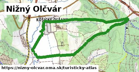 ikona Nižný Olčvár: 112 m trás turisticky-atlas v nizny-olcvar