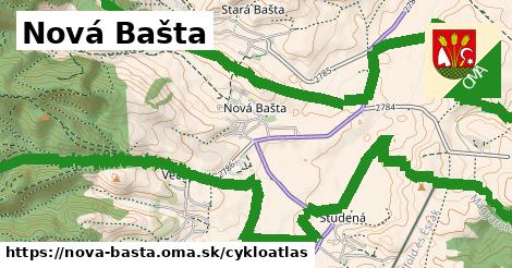 ikona Nová Bašta: 2,5 km trás cykloatlas v nova-basta