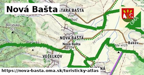 ikona Nová Bašta: 292 m trás turisticky-atlas v nova-basta