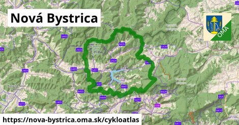ikona Nová Bystrica: 116 km trás cykloatlas v nova-bystrica