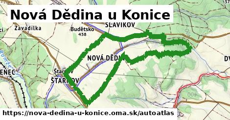 ikona Mapa autoatlas v nova-dedina-u-konice