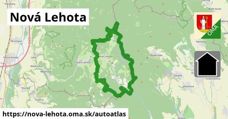 ikona Mapa autoatlas v nova-lehota